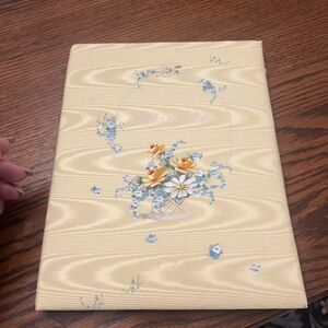 Vintage 1952 Boys Baby Book with Silk Cover Never used cover says All His Life